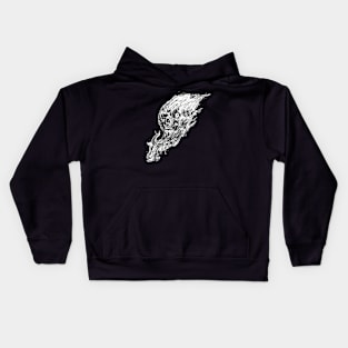 dark horror skull Kids Hoodie